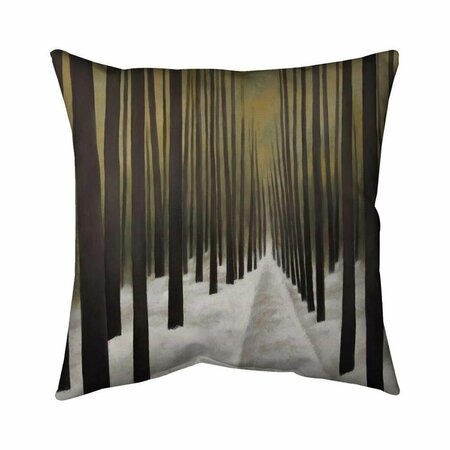 FONDO 26 x 26 in. Hiking in the Forest-Double Sided Print Indoor Pillow FO2778190